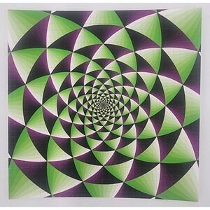 Optical Illusion Blotter Art‎ Print OP Art